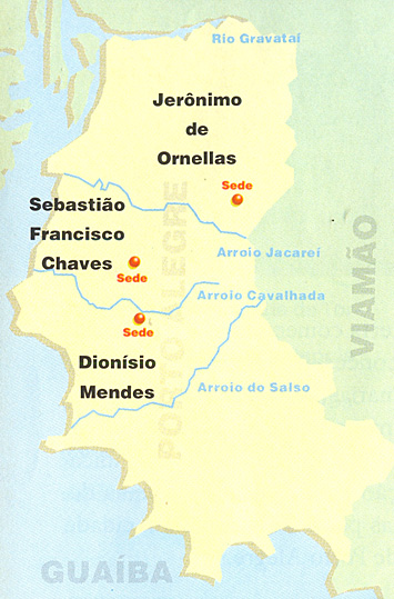 A sede da Sesmaria de Jerônimo de Ornellas ficava no Morro Santana.