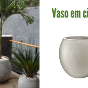 Vaso Bolinha em cimento