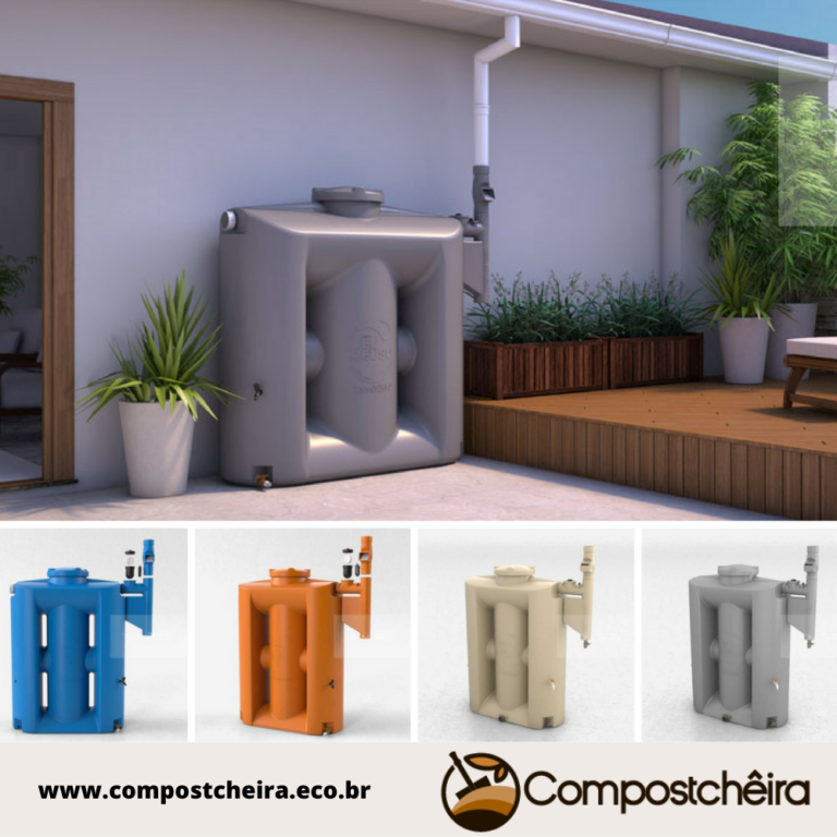 Cisterna Vertical Modular 1000 Litros - Captação de Água