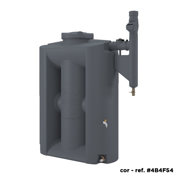 Cisterna Vertical Modular 600L_Cinza