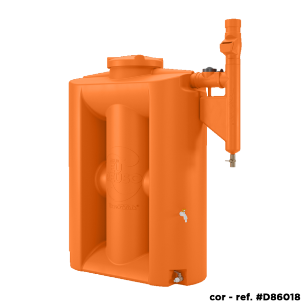 Cisterna Vertical Modular 600L_Laranja